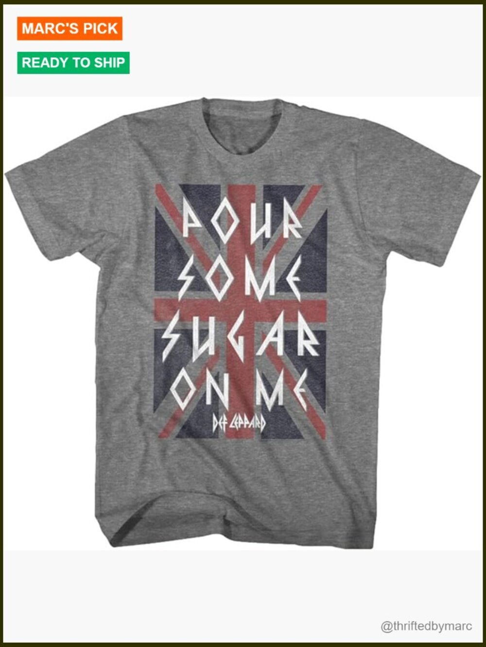 Def Leppard 80s Rock Band Graphic Tee Short Sleeve Regular Fit Unisex T-Shirt